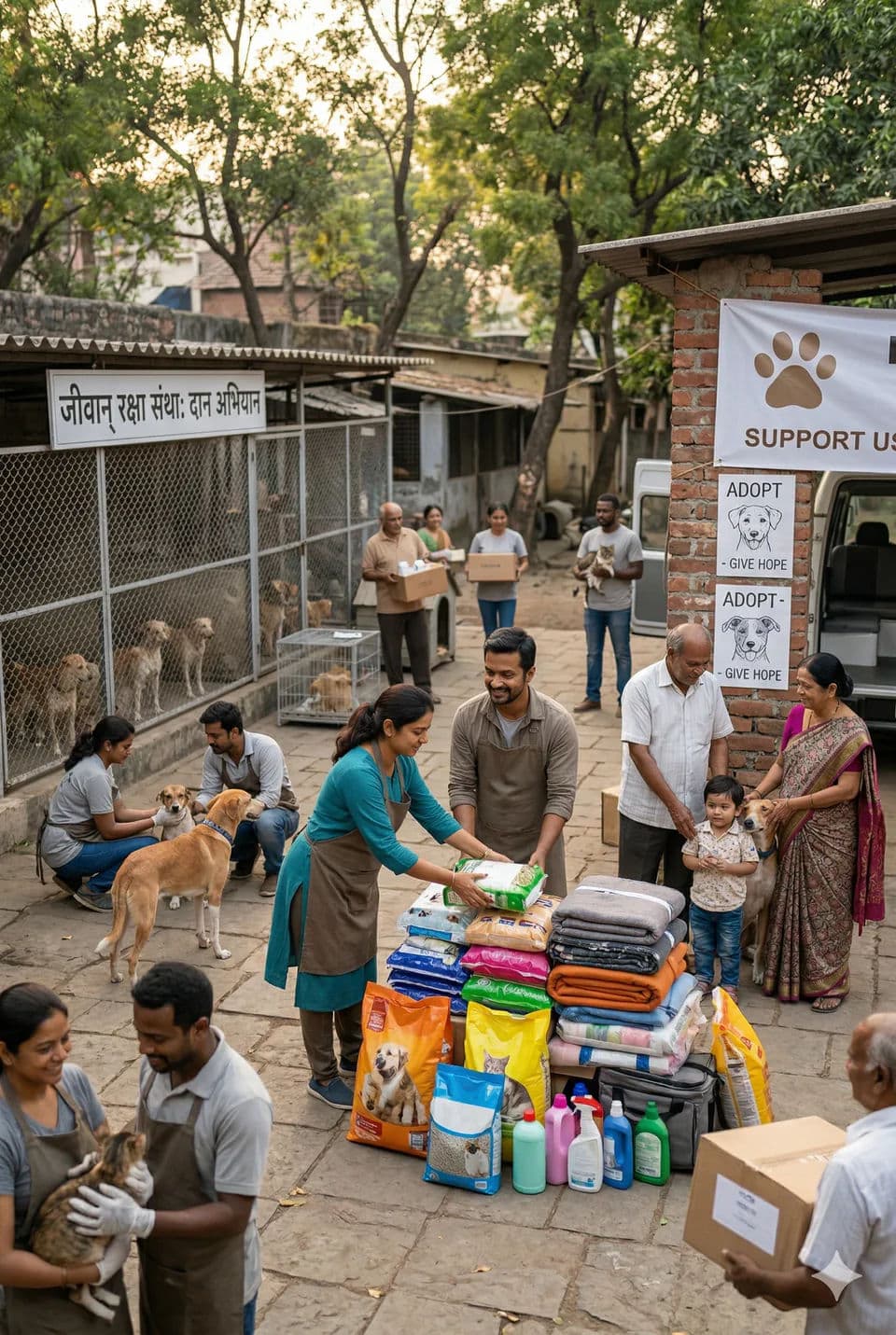 NGO crowdfunding for rescue and shelters